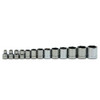 Socket Set, 13 Pieces, 3/8 Inch Dr, Shallow, 3/8 Inch Size