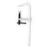08 in Clamp, F, 600 PSI, Standard Pad, Steel Chrome