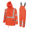 Pioneer V1080350U Model 5618U Hi-Viz 2-Piece 150D Oxford Poly PVC Waterproof Rain Suit 4XL Orange