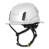 HexArmor 16-31001 Ceros XT400E Class E Full Brim Helmet, Six-Point AirBridge Suspension System, White, Vented