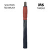 M6 Solution Fed TIP Brush 3 pack. M6 threaded rigid brush to suit M6 Feeder Unit.