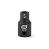 Impact Socket, 1/4 Inch Drive, 5MM, 6 Point