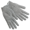 Gloves, Regular Weight, Medium, Cotton Polyester Blend, Gray