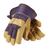 PIP TOP GRAIN PIGSKIN LEATHER PALM, PREMIUM GRADE, SAFETY CUFF  , Size Large, Case Qty.: 10 Dozen