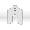 .250" X 6" X 6" 300 SS SLOTTED SHIM - 1/P