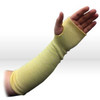 Cut Resistant Sleeves, Kevlar and Cotton fibers combined in 2-ply, 18 inch sleeve with thumb hole