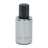 Socket Bit, 1/2 Inch Dr, 1/4 Inch Size, Hex, 1 1/2 Inch L