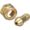 Regulator Inlet Nut, Brass, 0.628 Inch - 20 (F) Thread Size