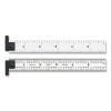 L.S. Starrett 52673 Steel Rule, 6 in, Spring-Tempered Steel