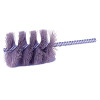 Weiler 21130 Nylox Tube Brush, 1/2 in Dia., Double Spiral, .022 in Crimped Nylon Fill, 2 in Brush L