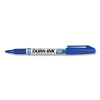 Markal 96025 Dura-Ink 15 Permanent Felt Tip Marker Blue 1/16 Inch Bullet