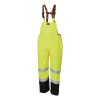 Pioneer V1200461U Model 5405AU Hi-Viz 300D Ripstop Waterproof Safety Bib Pant Large Yellow Green