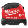 Milwaukee Tool 48-22-1235 Wide Blade Tape Measure, 35 ft, SAE, Red/Black