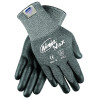 MCR Safety N9676GL Ninja Max Bi-Polymer Coated Palm Gloves, Large, Black/Gray