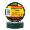 Scotch 35 Vinyl Color Coding Electrical Tape 3/4 In x 66 Ft Green UL Listed