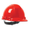 Dynamic 280-HP241R-15 Whistler Cap Style Hard Hat with HDPE Shell, 4-Point Textile Suspension, Red, Ratchet Adjustment
