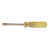 Ampco Safety Tools S49 Standard Tip Screwdriver, 5/16 in, 10-1/8 in Overall L