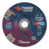 Weiler 58319 Tiger Ceramic Combo Wheels, 6 in Dia., 1/8 in Thick, 7/8 in Arbor, 30 Grit