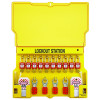 Master Lock 1483BP410 Safety Series Lockout Stations with Key Registration Card, 15-1/2 in H x 22 in W