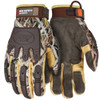 Mechanics Gloves, ForceFlex, Large, Synthetic, Brown