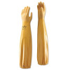SHOWA 772XL10 772 Nitrile Gloves, Gauntlet Cuff, Cotton/Polyester Lining, X-Large, Yellow, 20 mil