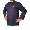 Alliance COOL FR Jacket, Material: 9 oz Cotton FR, Color: Navy blue, Features: Hemmed collars, spatter guards, under arm sport cut & dielectric snaps, Size: Large