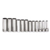 Socket Set, 12 Pieces, 3/8 Inch Dr, Deep, 3/8 Inch Size