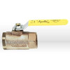 Ball Valve, 1"NPT,BRZ,LATCH LVR