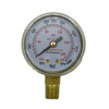Gauge, 2", Brass, 200PSI/kPa, UL, Poly Lens, BTM Mount