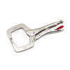 Locking Pliers, Nickel Plated, Alloy Steel, C-Clamp, 11 Inch