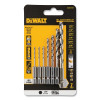 DeWalt DWAH1107 Black and Gold Impact Ready Drill Bit Set, 7 Pc, 1/4 in Hex Shank, 135 Split Point