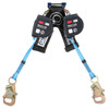 3M DBI-SALA Nano-Lok Twin-Leg Self-Retracting Lifeline with Quick Connect 3100617, Web, Wrap Back, 8 ft.