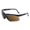 UVEX by PIP S3202HS Uvex Genesis Safety Eyewear, S3202HS, Amber Tint, HydroShield Anti-Fog Coating,  Polycarbonate Lens/Frame, Black