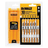 DeWalt Jig Saw Blades, 10 Pc U-Shank Jig Saw Blade Set w/ Case