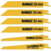 DeWalt Recip Blades, 6-Piece Metal/Woodcutting Reciprocating Saw Blade Set