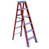 Louisville Ladder FM1506 FM1500 Series Fiberglass Twin Front Ladder, IA, 6 ft x 22-1/2 in W, 300 lb Capacity