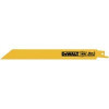 DeWalt Recip Blades, 8" 14TPI Straight Back Bi-Metal Reciprocating Saw Blade (5 Pack)