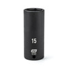 Impact Socket, 1/4 Inch Drive, 6 Point, 15MM