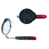 Ullman HTS2LT Lighted Inspection Mirror, 3-3/8 in, 6-3/4 in to 30-1/4 in L