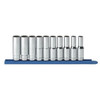 Socket Set, 1/2 Inch Drive, 12 Point, 19MM, Deep
