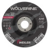 Weiler 56466 Wolverine Grinding Wheel Type 27 5 In x 1/4 In x 7/8 In Arbor 24 Grit A24R