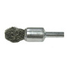 Weiler 10302 Controlled Flare End Brushes, Steel, 25,000 rpm, 1/2" x 0.014"