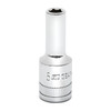 Socket, 3/8 Inch Drive, 6 Point, 6 MM, Full Polish Chrome