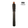 TIP-PS Brush 3 pack. M8 threaded long rigid circular brush to suit Pro units.