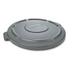 Rubbermaid Commercial FG264560GRAY BRUTE Round Container Lid, for 2643 44-gal Waste Containers, 24-1/2 in dia, Gray