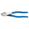 Klein Tools D200028 High-Leverage Diagonal Cutting Pliers, 7.98 in OAL, Plastic-Dipped Handle, 7/8 in Cutting L, Standard Cut