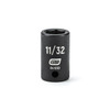 Impact Socket, 1/4 Inch Drive, 6 Point, 11/32 Inch