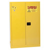 SAFETY STORAGE CABINETS, One Door Self-Closing Two Shelves, CAPACITY: 45 Gal.