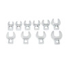 Crowfoot Wrench Set, Crowfoot, Full Polish Chrome