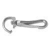 Campbell T7607702 Snap Hook, Malleable Iron and Steel, Swiveling Open Eye Spring, 7/32 in Hook Opening, 2-1/2 in L, 70 lb